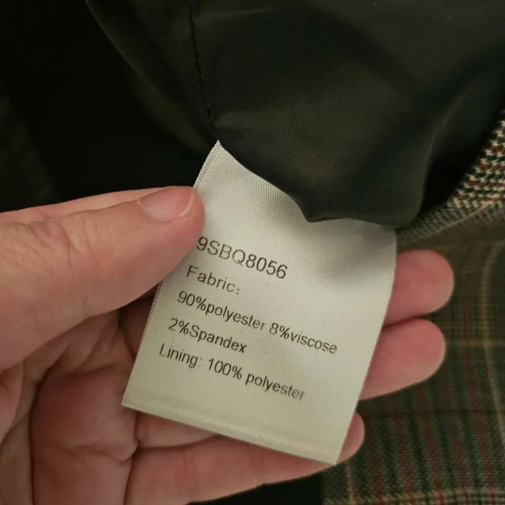 J.ING Lara Grey High-Waist Mini Plaid Skirt - XS / Grey – Matching Set Option - Picture 4 of 5